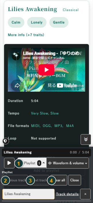 Playlist on a phone